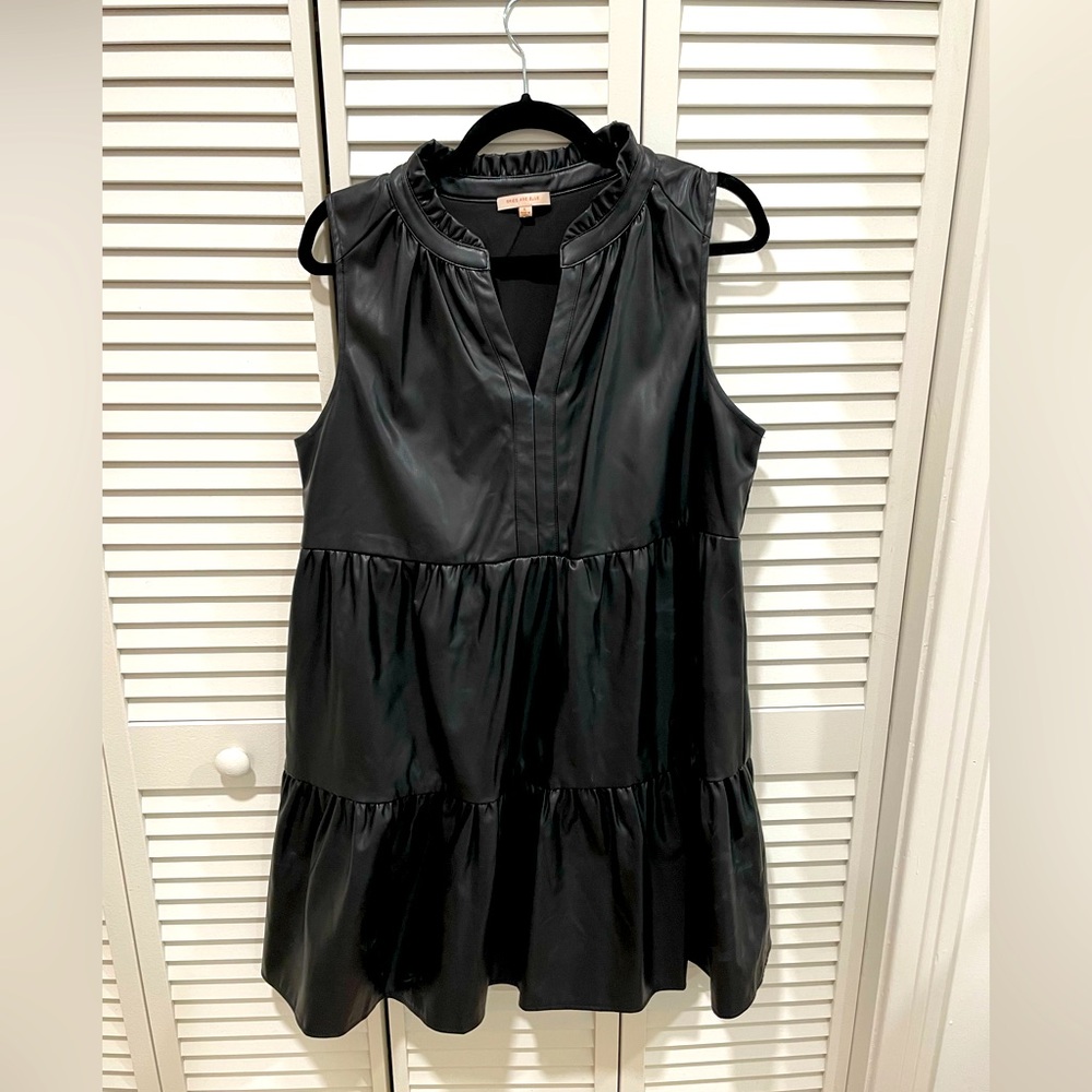 Black Leather Dress